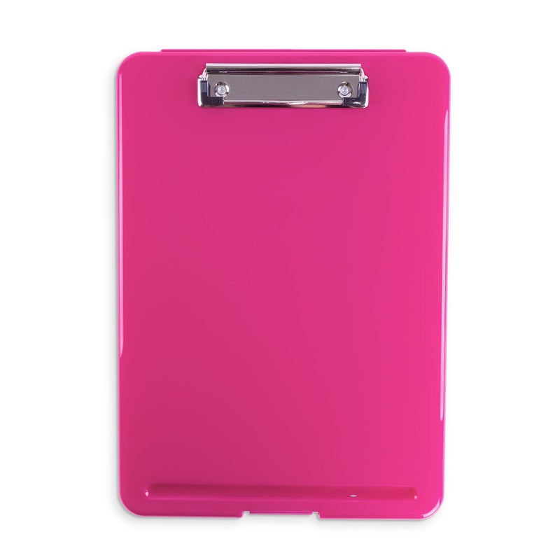 Super Z Outlet Clipboard with Storage Slim Folding for Nursing, Teachers, Coaches & Office, Plastic Heavy Duty with Pen Holder (9.5â€ x 13.5â€) (Pink) - Image 3